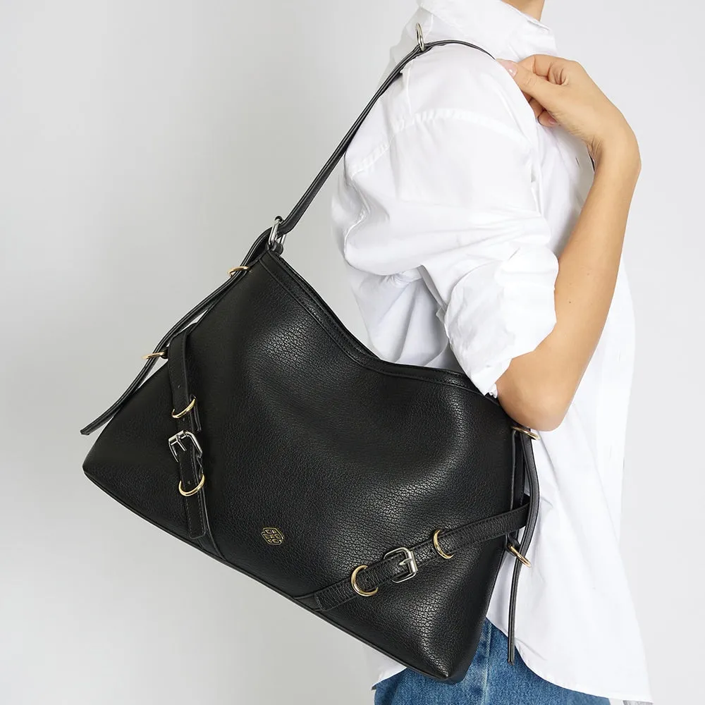 Koko Handbag in Black Smooth