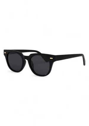 Lido Polarized Sunglasses - Black Smoke