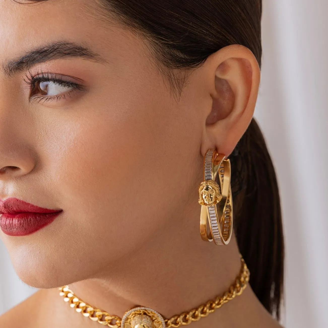 Luminous Shadow Earrings - Gold Plated