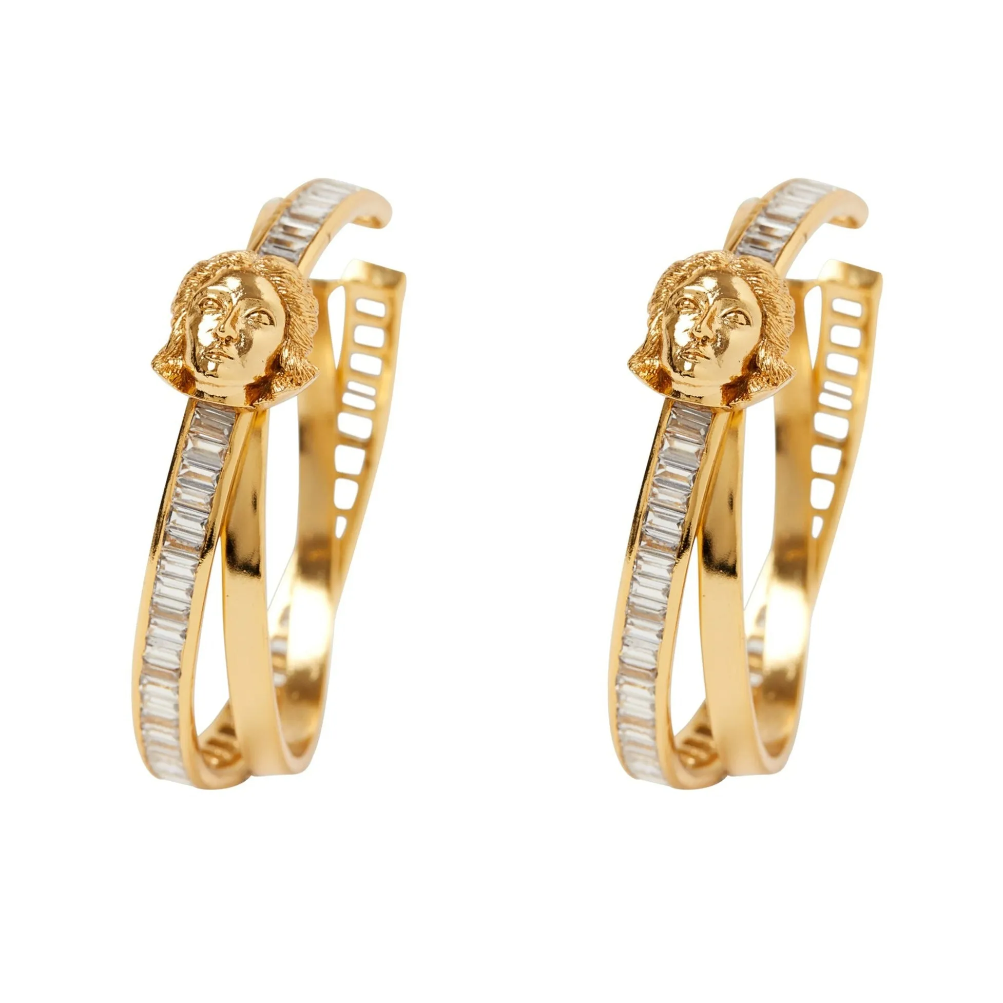 Luminous Shadow Earrings - Gold Plated