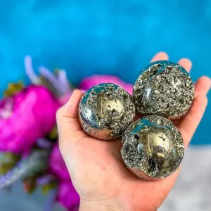 Mandala Gems Pyrite Crystal Ball