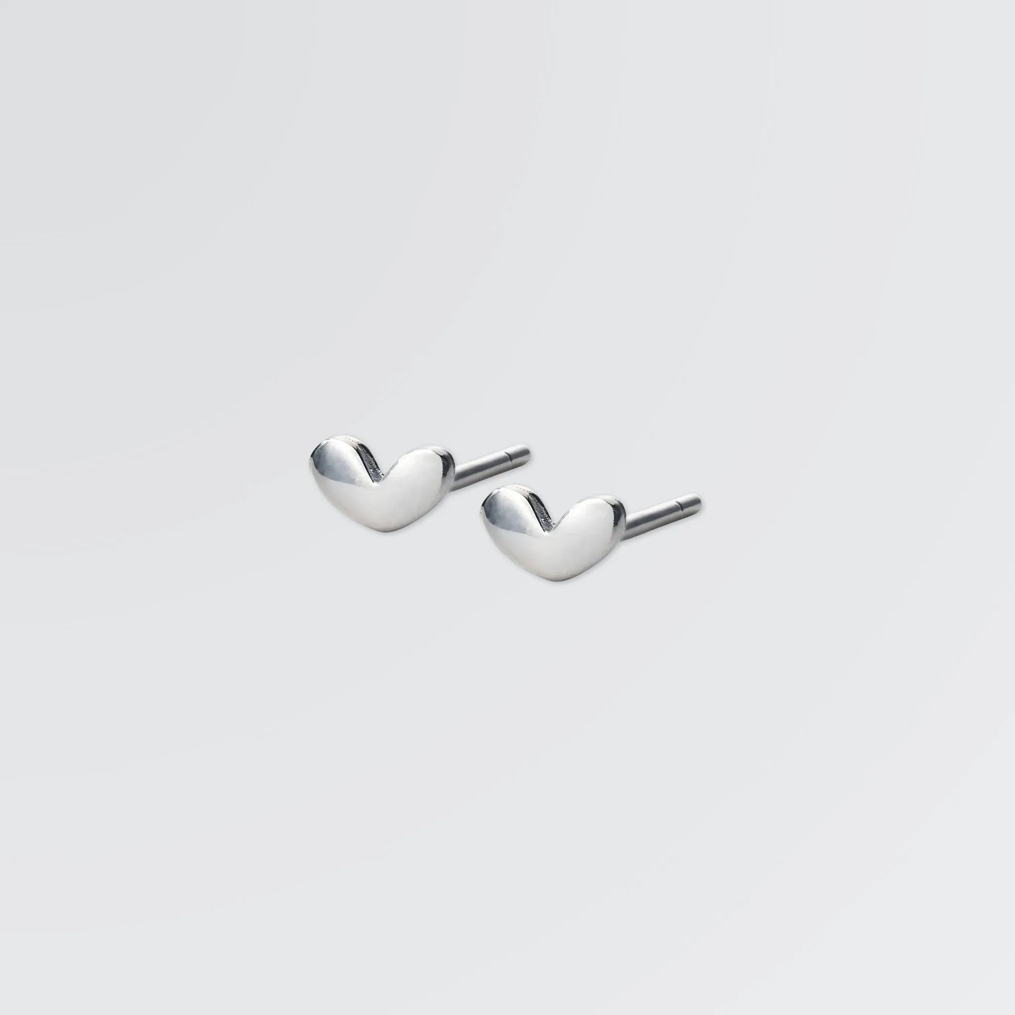 Matte Hearts Minimal Studs
