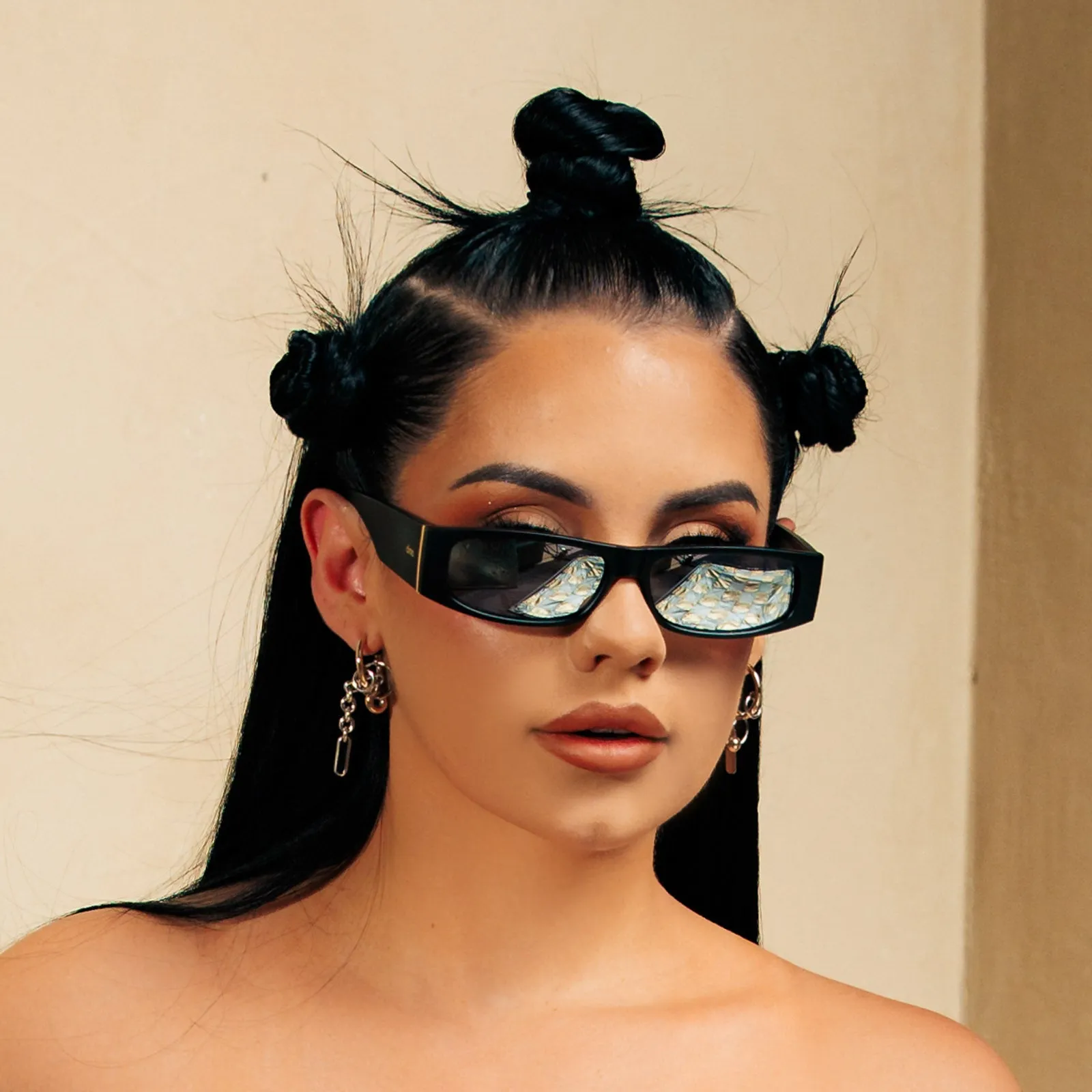 midnight - matte black grey w/ silver mirror   polarized sunglasses