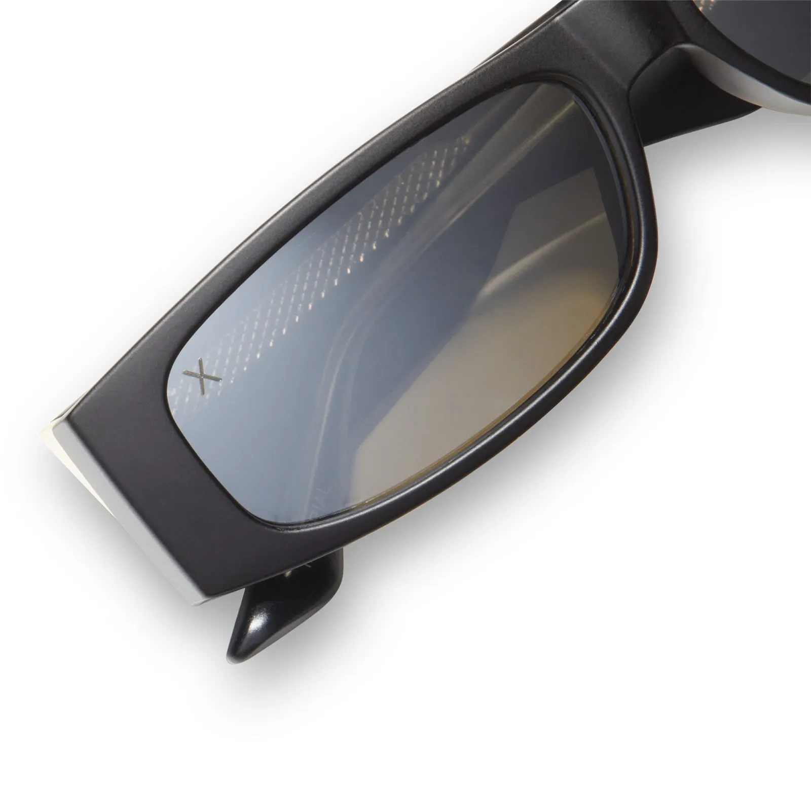 midnight - matte black grey w/ silver mirror   polarized sunglasses