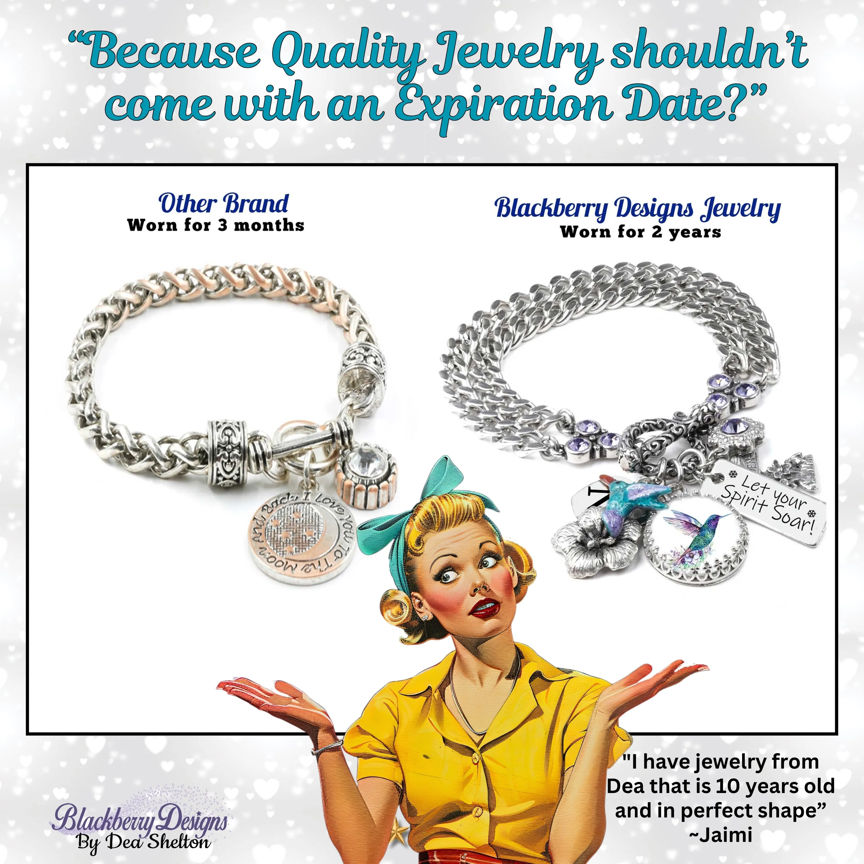 Military Daughter Charm Bracelet