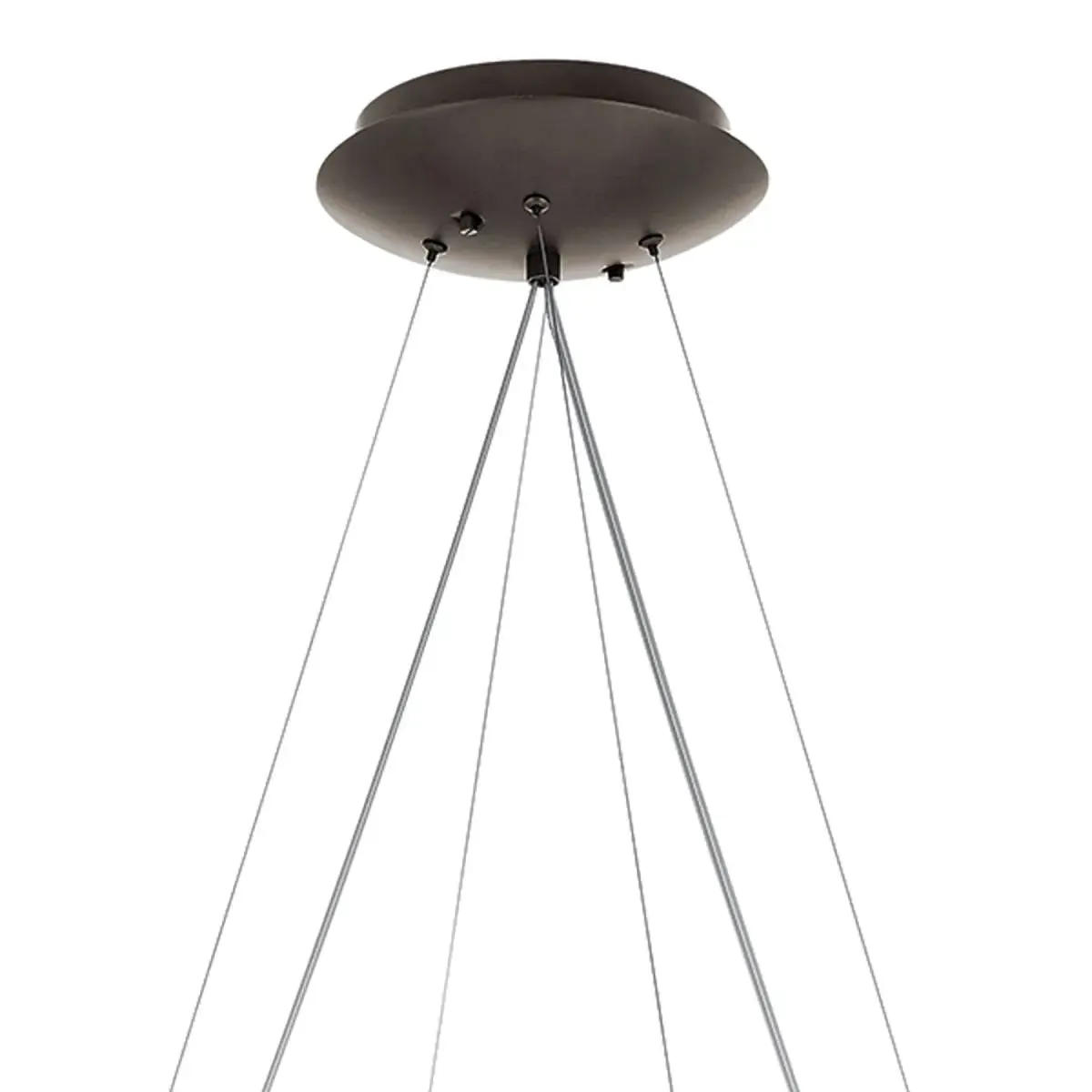 Moderne 27 In. LED Chandelier Bronze Finish
