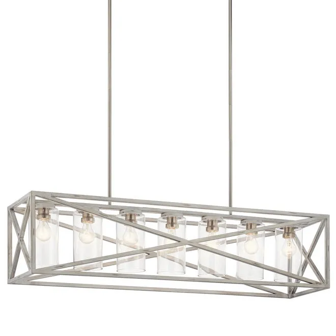 Moorgate 48 in. 7 Lights Pendant Light White finish