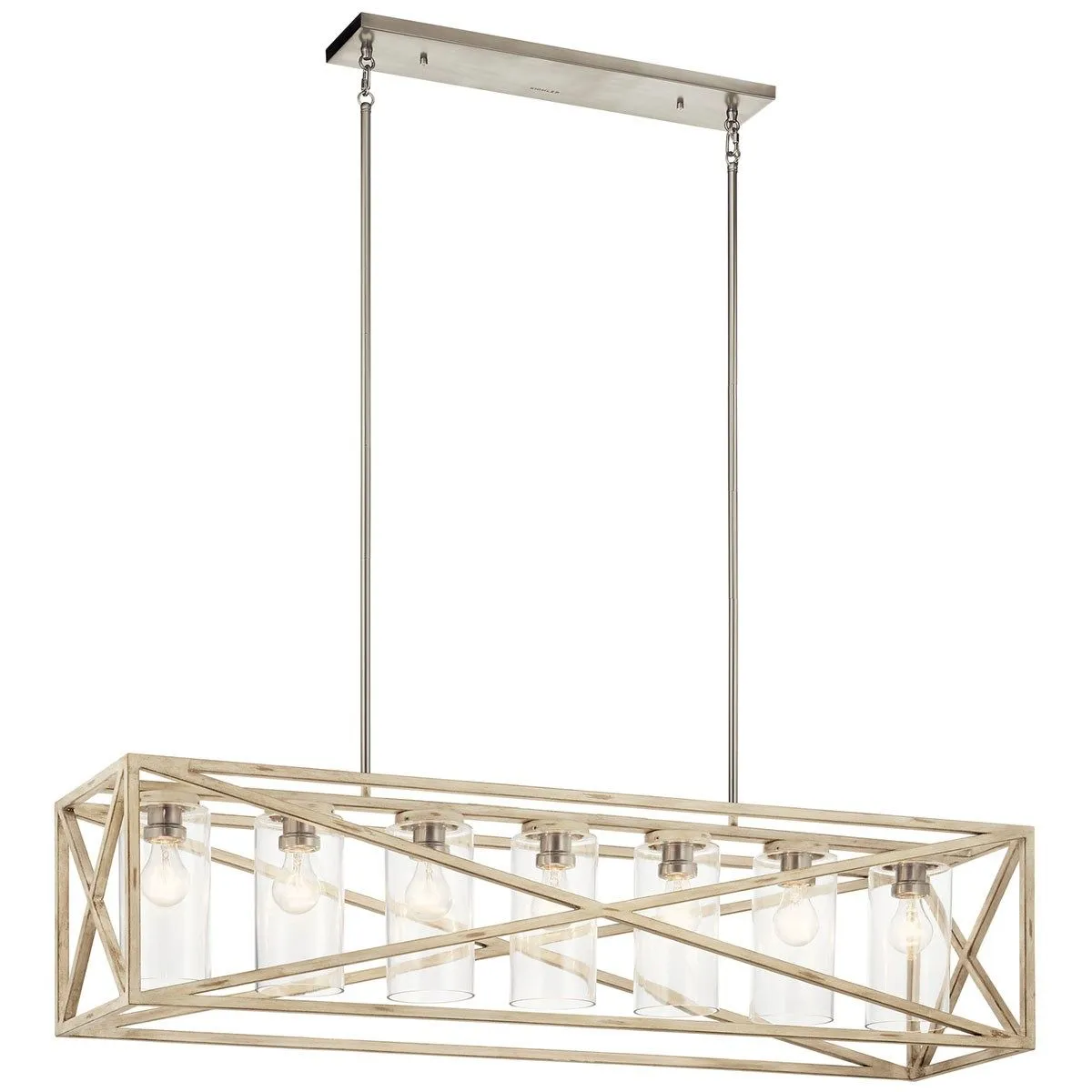 Moorgate 48 in. 7 Lights Pendant Light White finish