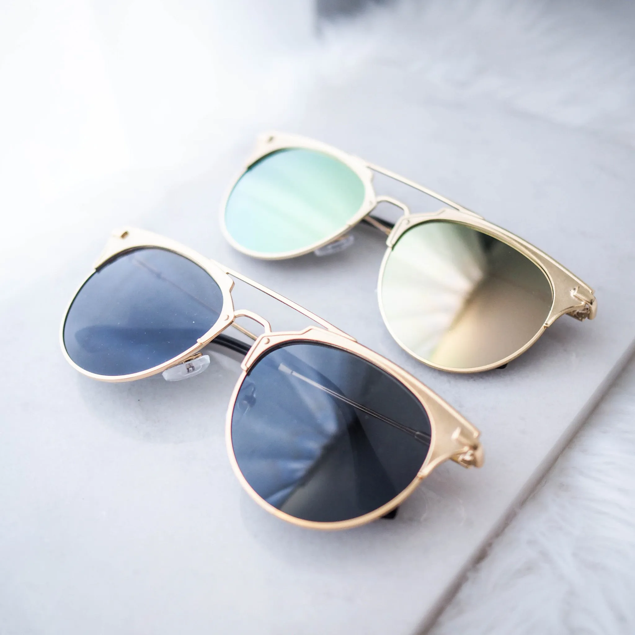 Moscow Retro Gold Frame Sunglasses