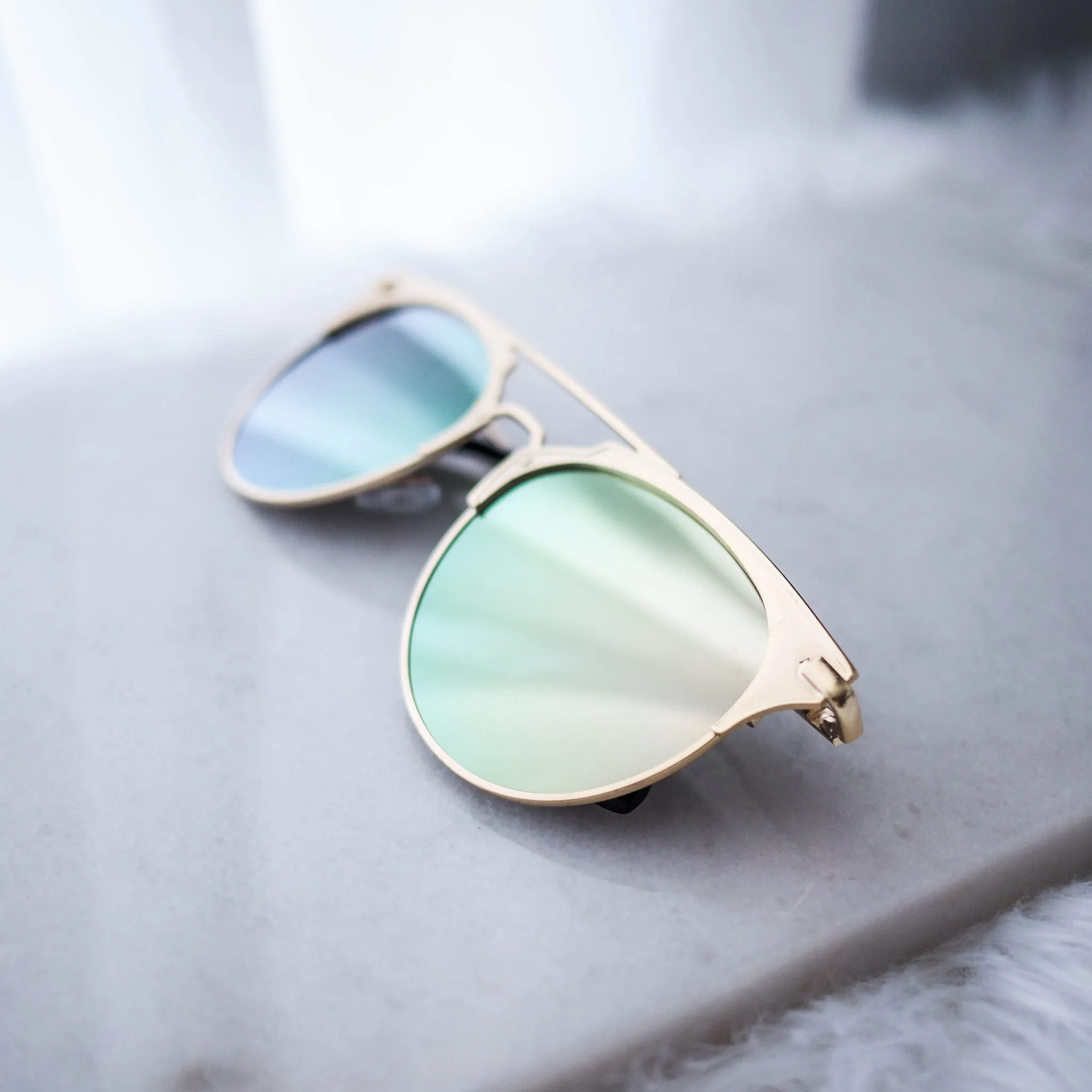 Moscow Retro Gold Frame Sunglasses