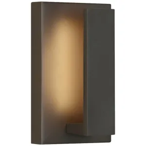 Nate 9 In. LED Outdoor Wall Sconce Bronze Finish