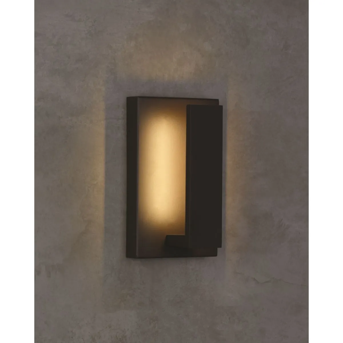 Nate 9 In. LED Outdoor Wall Sconce Bronze Finish