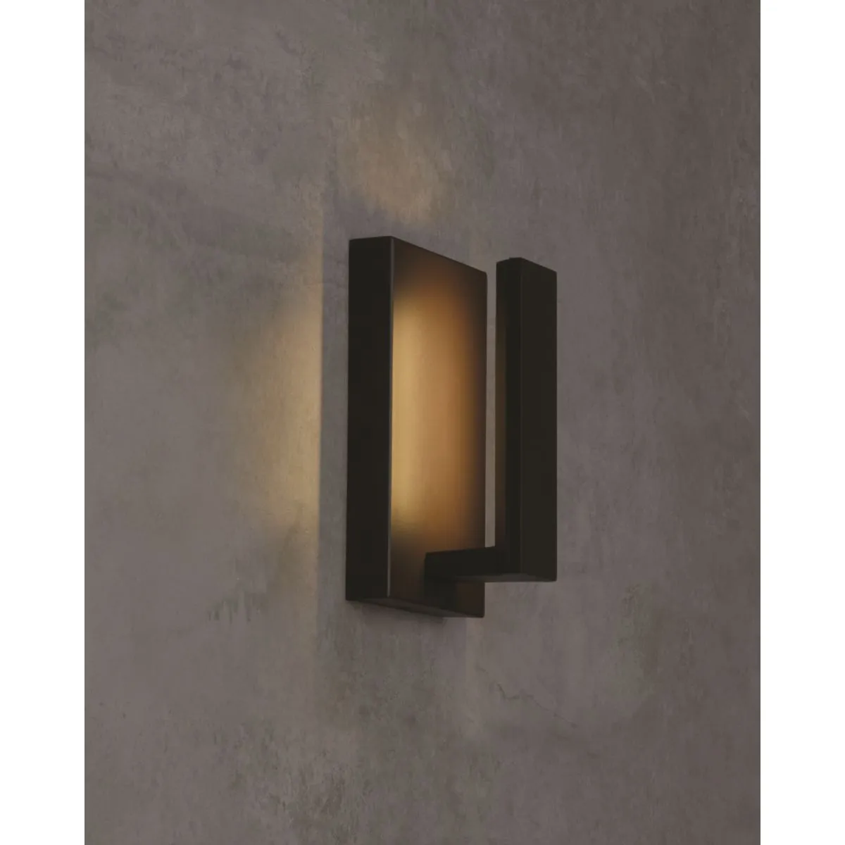 Nate 9 In. LED Outdoor Wall Sconce Bronze Finish