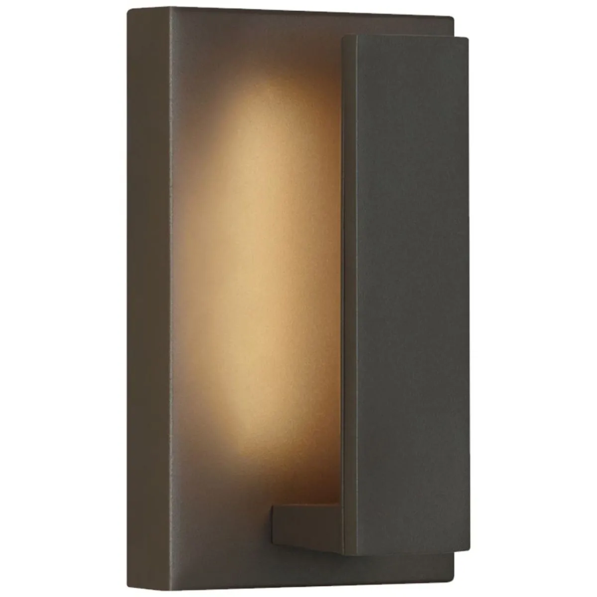 Nate 9 In. LED Outdoor Wall Sconce Bronze Finish