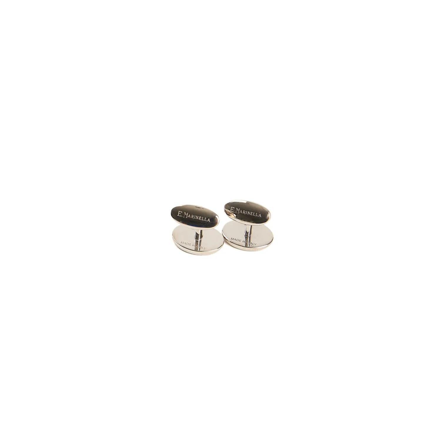 ORANGE SILVER CUFFLINKS