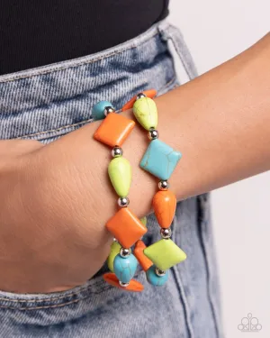 Paparazzi Bracelet ~ EARTHY Riser - Multi