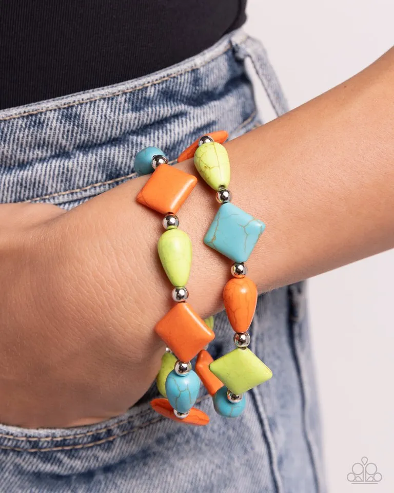 Paparazzi Bracelet ~ EARTHY Riser - Multi