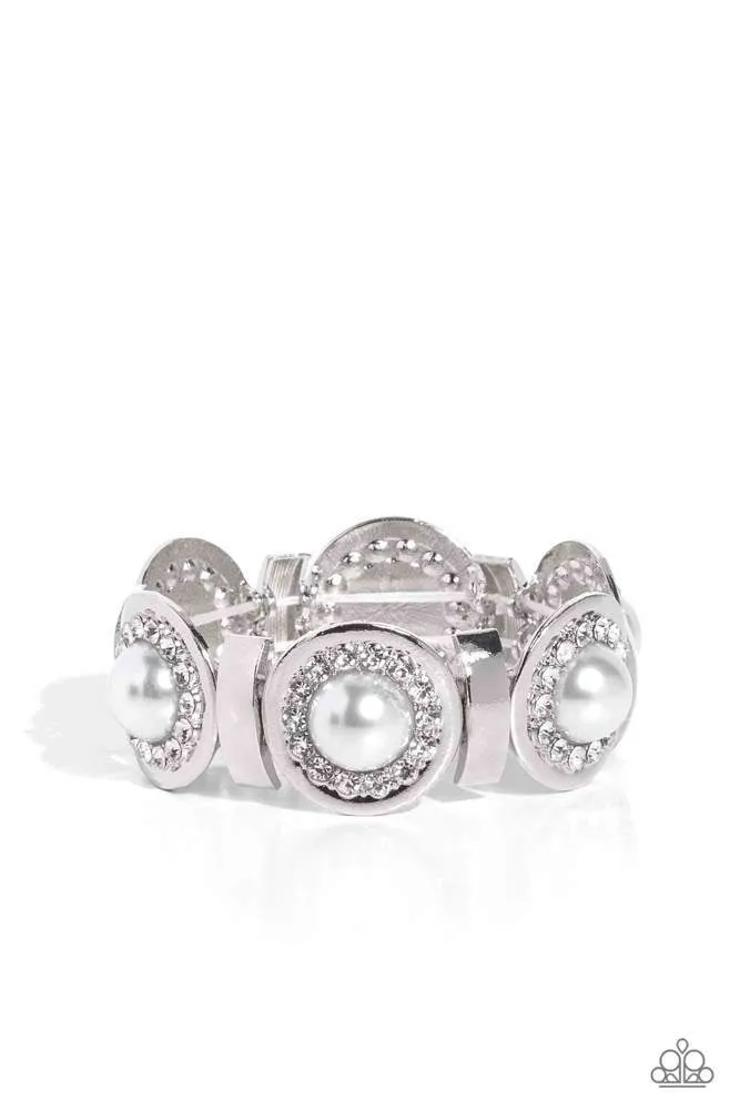 Paparazzi Bracelet ~ Summer Serenade - White