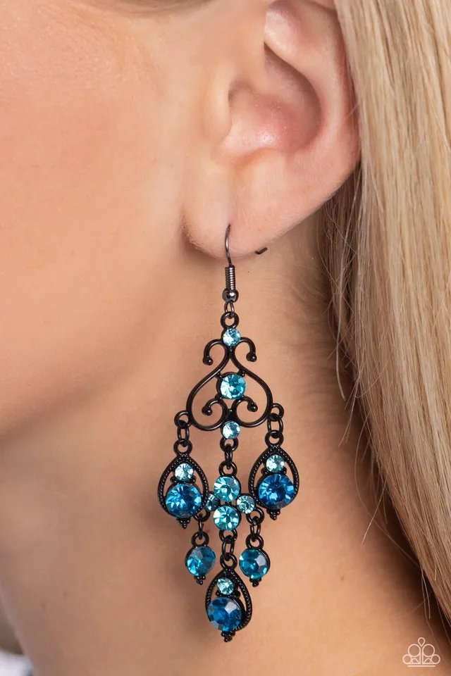 Paparazzi Earring ~ Regal Renovation - Blue