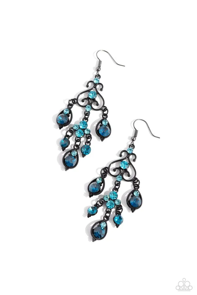 Paparazzi Earring ~ Regal Renovation - Blue