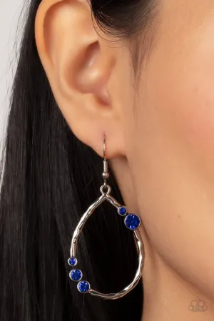 Paparazzi Earring ~ Shop Till You DROPLET - Blue