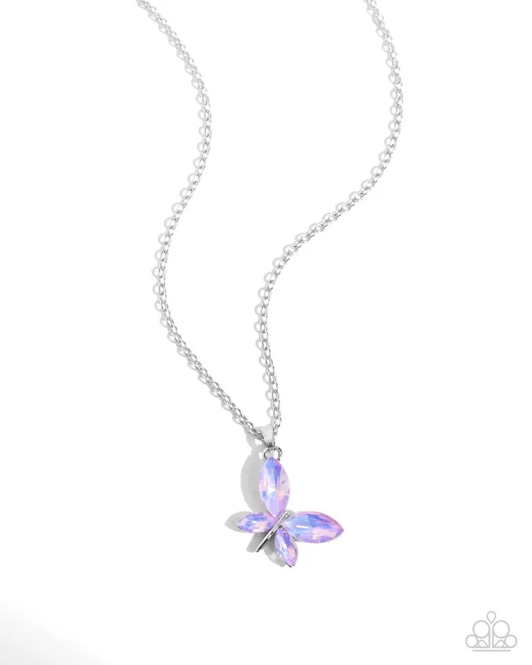 Paparazzi Necklace ~ Aerial Aria - Purple