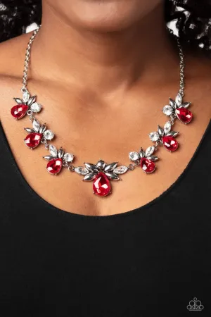 Paparazzi Necklace ~ Explosive Effulgence - Red