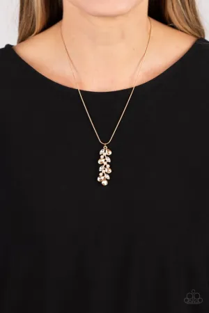 Paparazzi Necklace ~ Pearls Before VINE - Gold