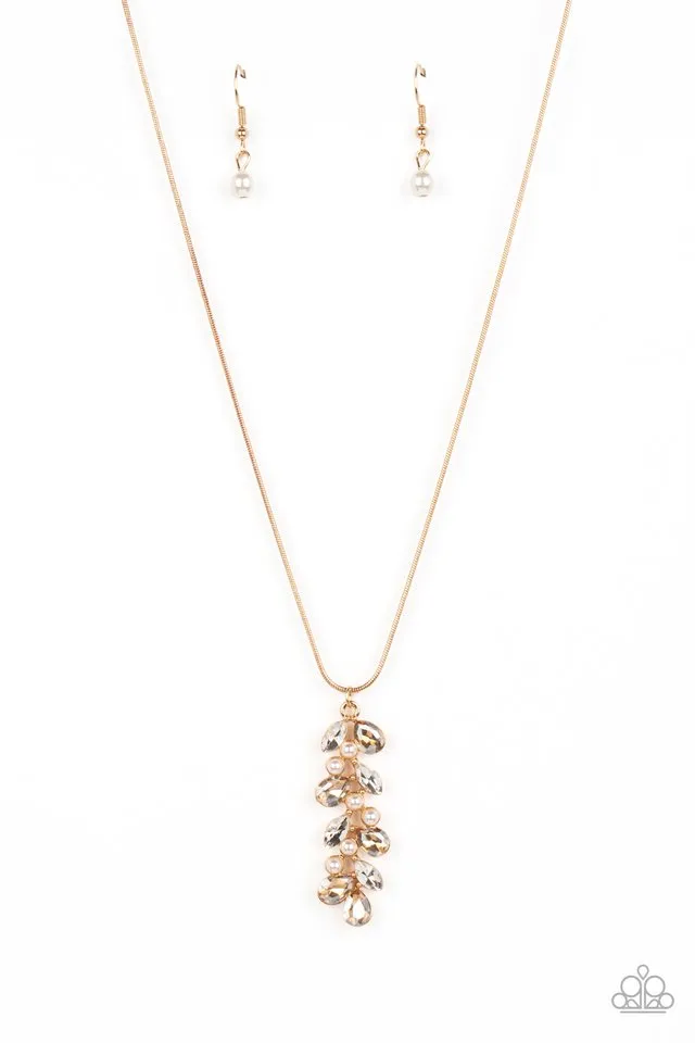 Paparazzi Necklace ~ Pearls Before VINE - Gold