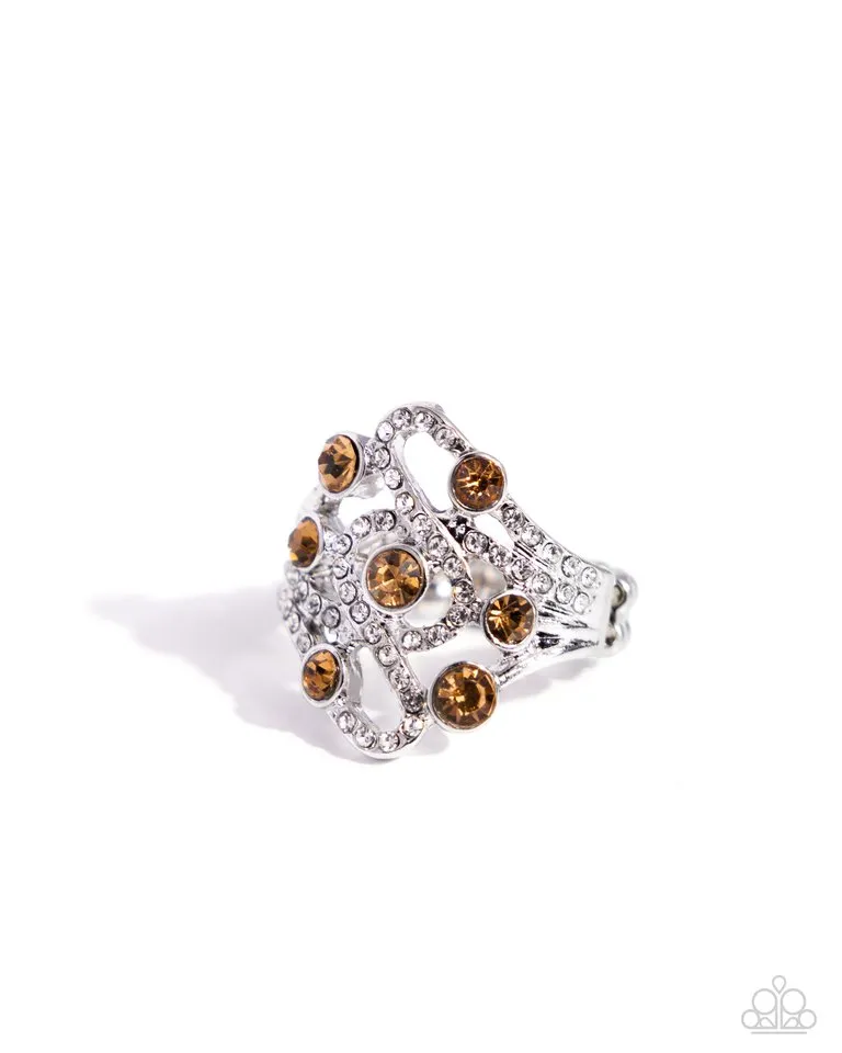 Paparazzi Ring ~ High-Class Honor - Brown
