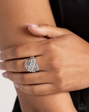 Paparazzi Ring ~ LEAF the Way - White