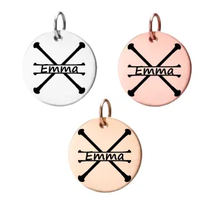 Personalized Twirling Engraved Charm