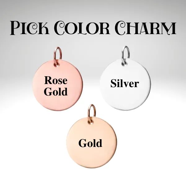 Personalized Twirling Engraved Charm