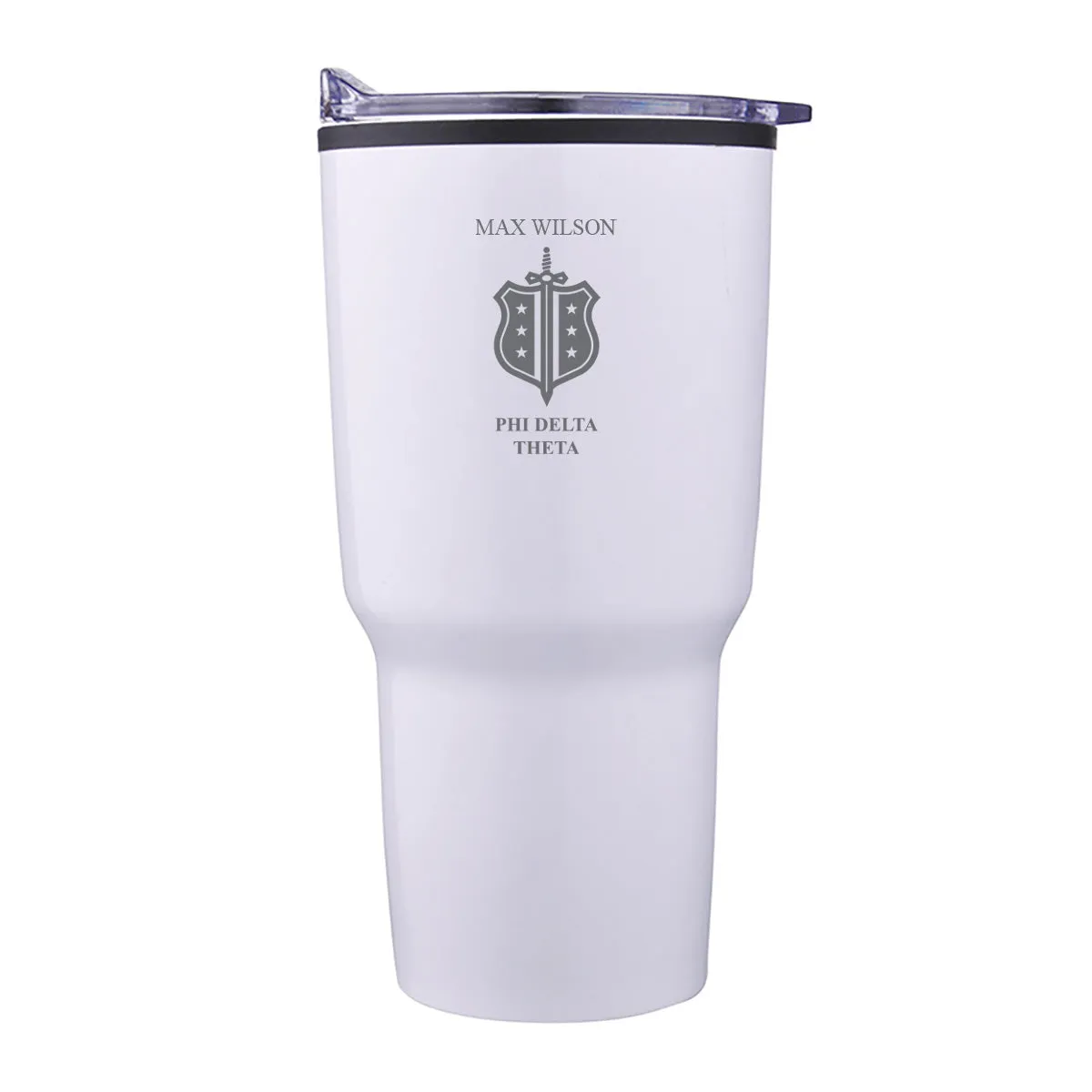 Phi Delt Personalized 30oz White Tumbler