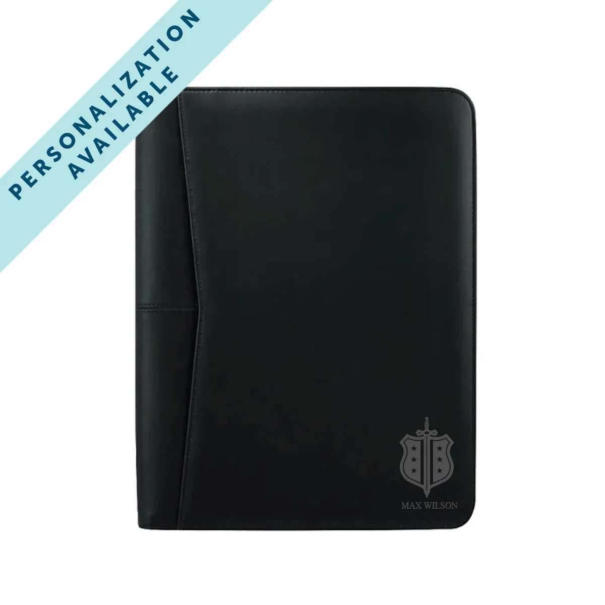 Phi Delt Zippered Crest Padfolio