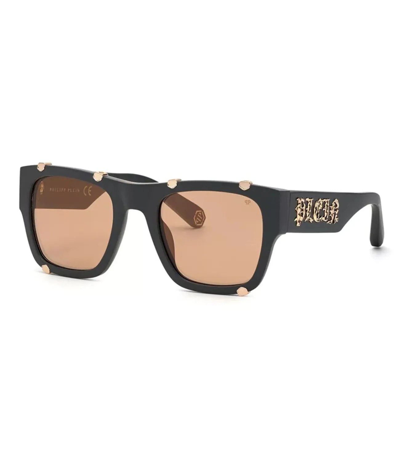 Philipp Plein Men's Brown-Mirrored Square Sunglasses