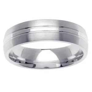 Platinum Band in 6 mm Comfort Fit PT950