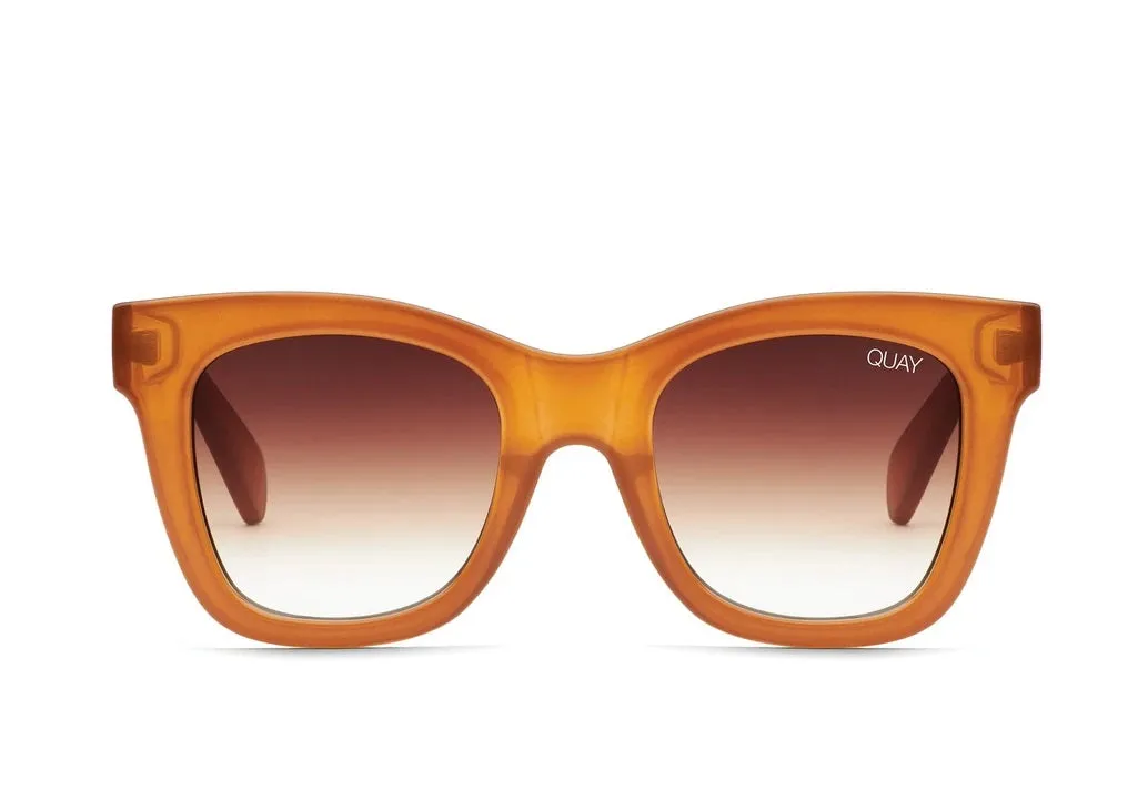 Quay - After Hours Sunglasses in Toffee/Brown Fade Lens