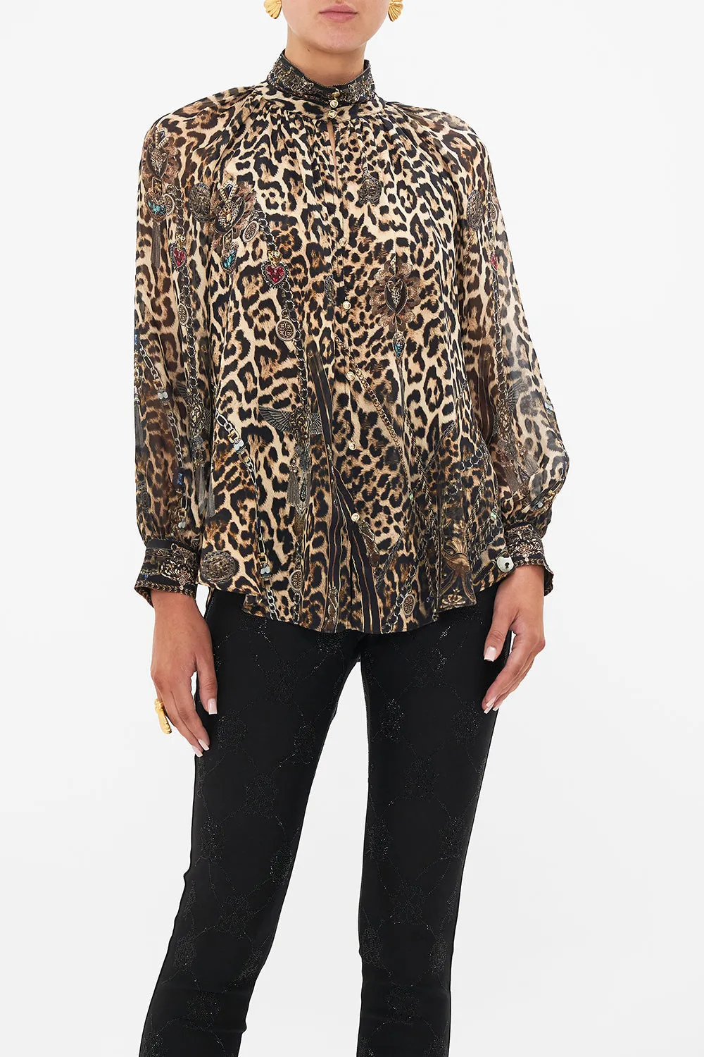 RAGLAN BUTTON UP SHIRT AMSTERGLAM