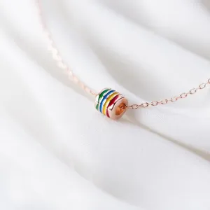 Rainbow Love Minimal Necklace