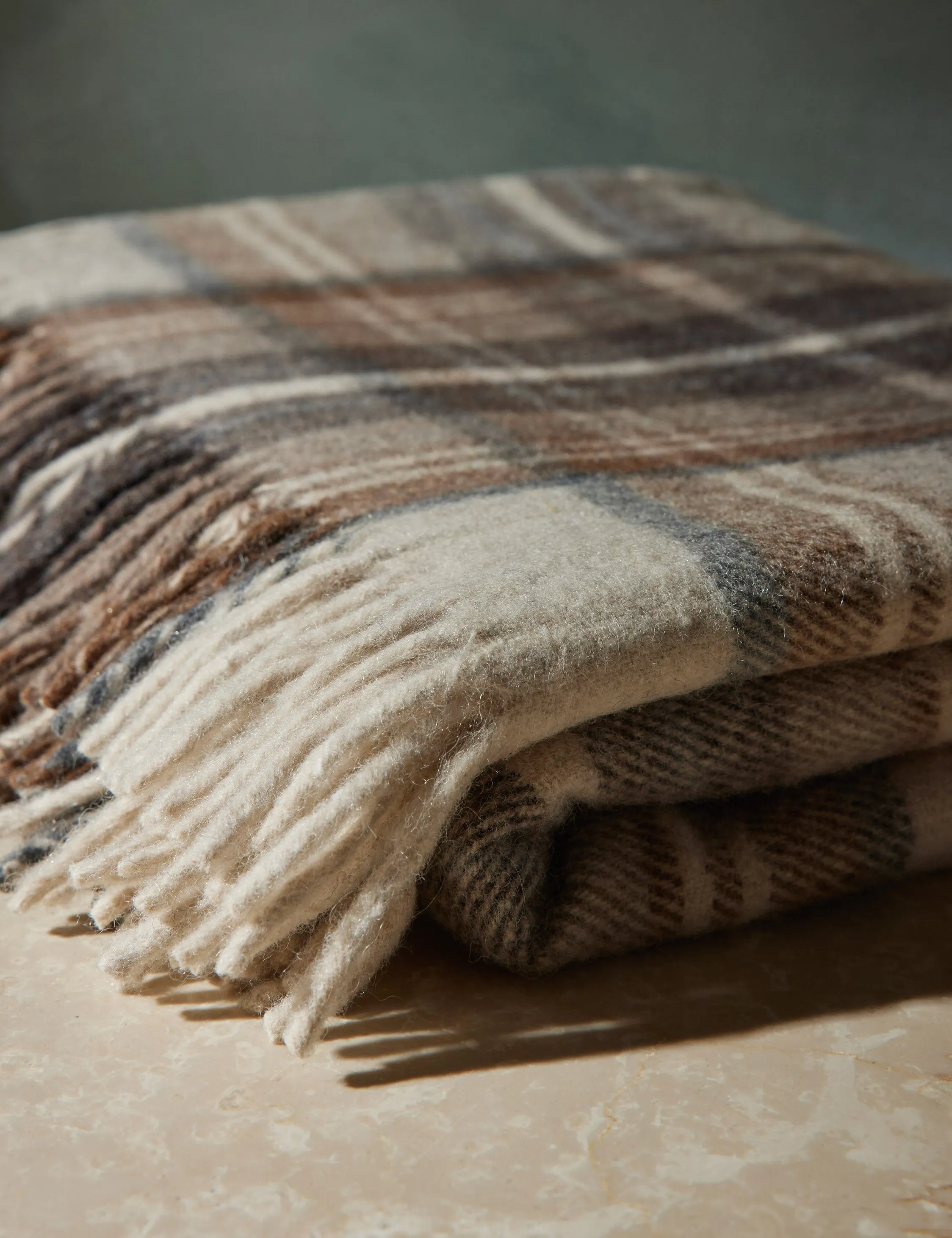 Recycled Wool Throw by Tartan Blanket Co