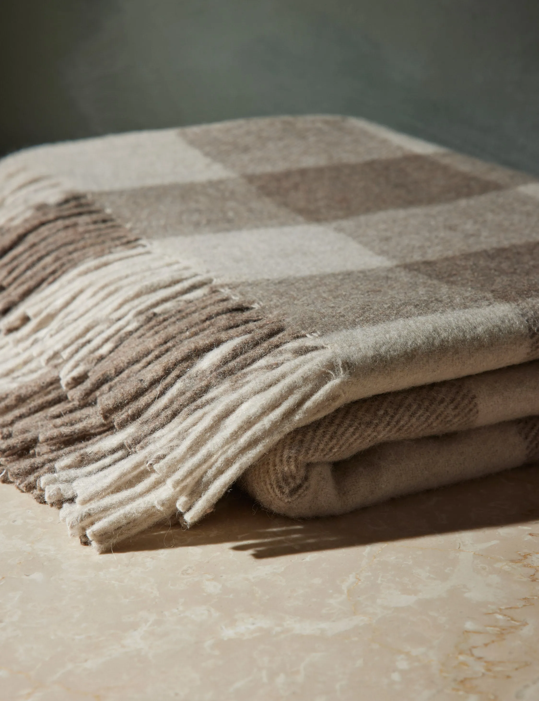 Recycled Wool Throw by Tartan Blanket Co