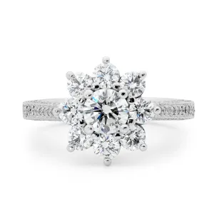 Round brilliant cut diamond ring