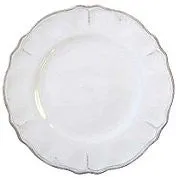 Rustic Beach Cottage Antique White Melamine Dinnerware