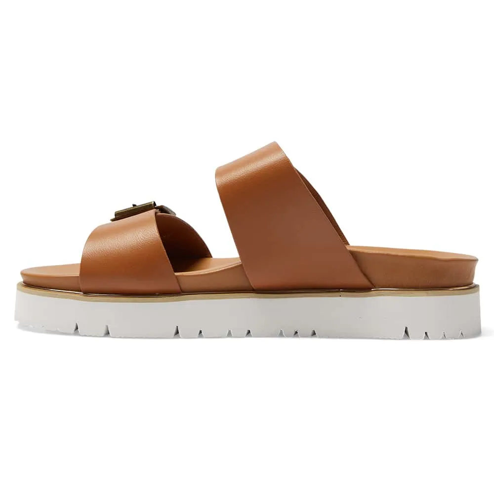 Saigon Slide in Tan Smooth