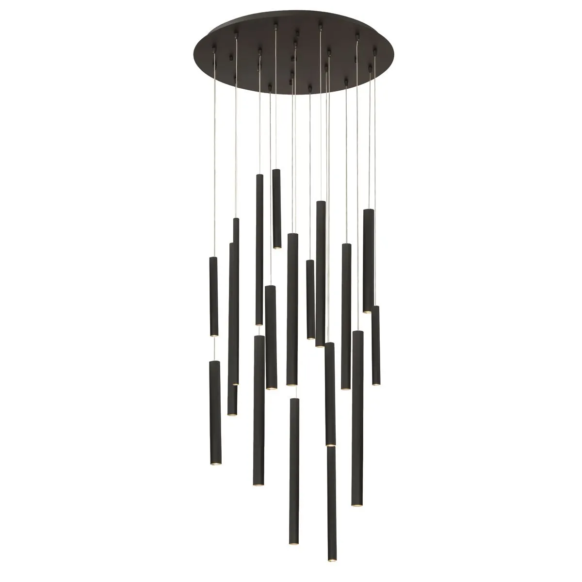 Santana 24 in. LED Chandelier Black Finish