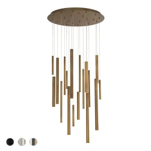 Santana 24 in. LED Chandelier Brass Finish