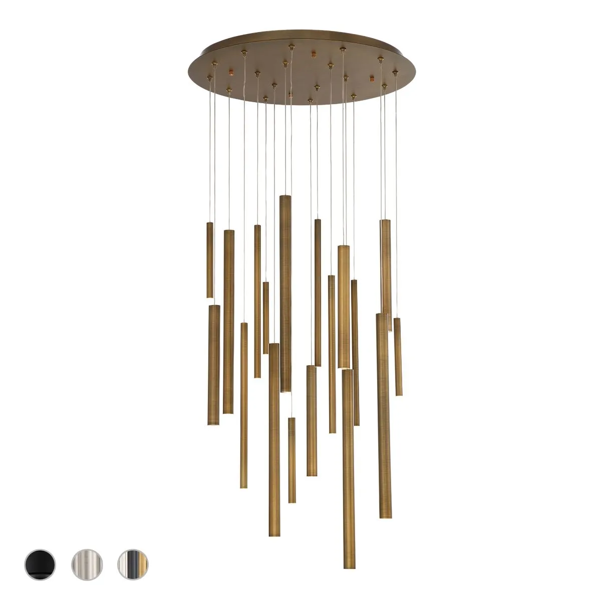 Santana 24 in. LED Chandelier Brass Finish