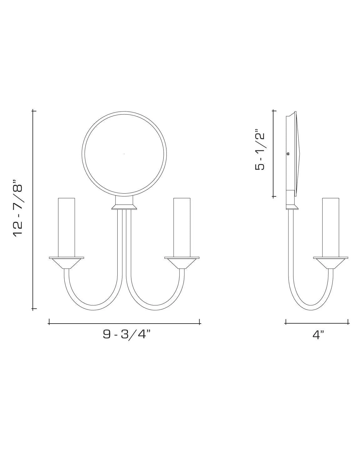 Savoia Twin Sconce