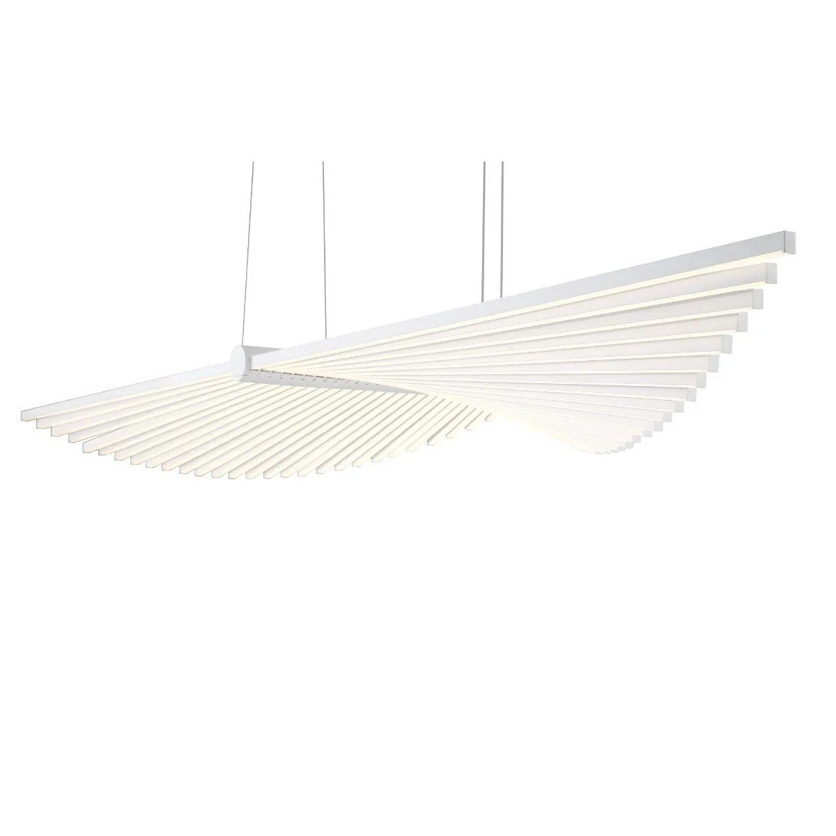 Seraph 59 in. LED Chandelier white Finish